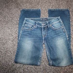 Womens silver suki jeans size 25 x 32